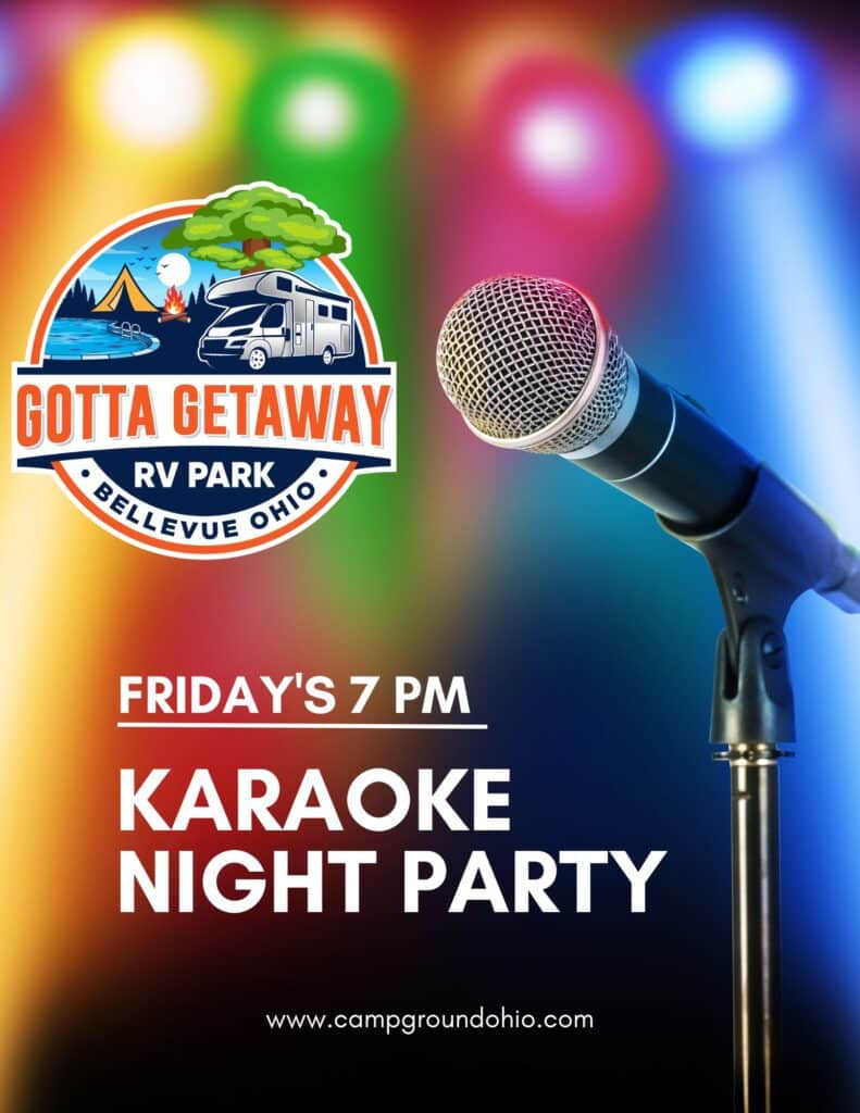 Friday night karaoke at Gotta Getaway RV Park