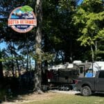 RV Tent Combo RV site at Gotta Getaway RV Park