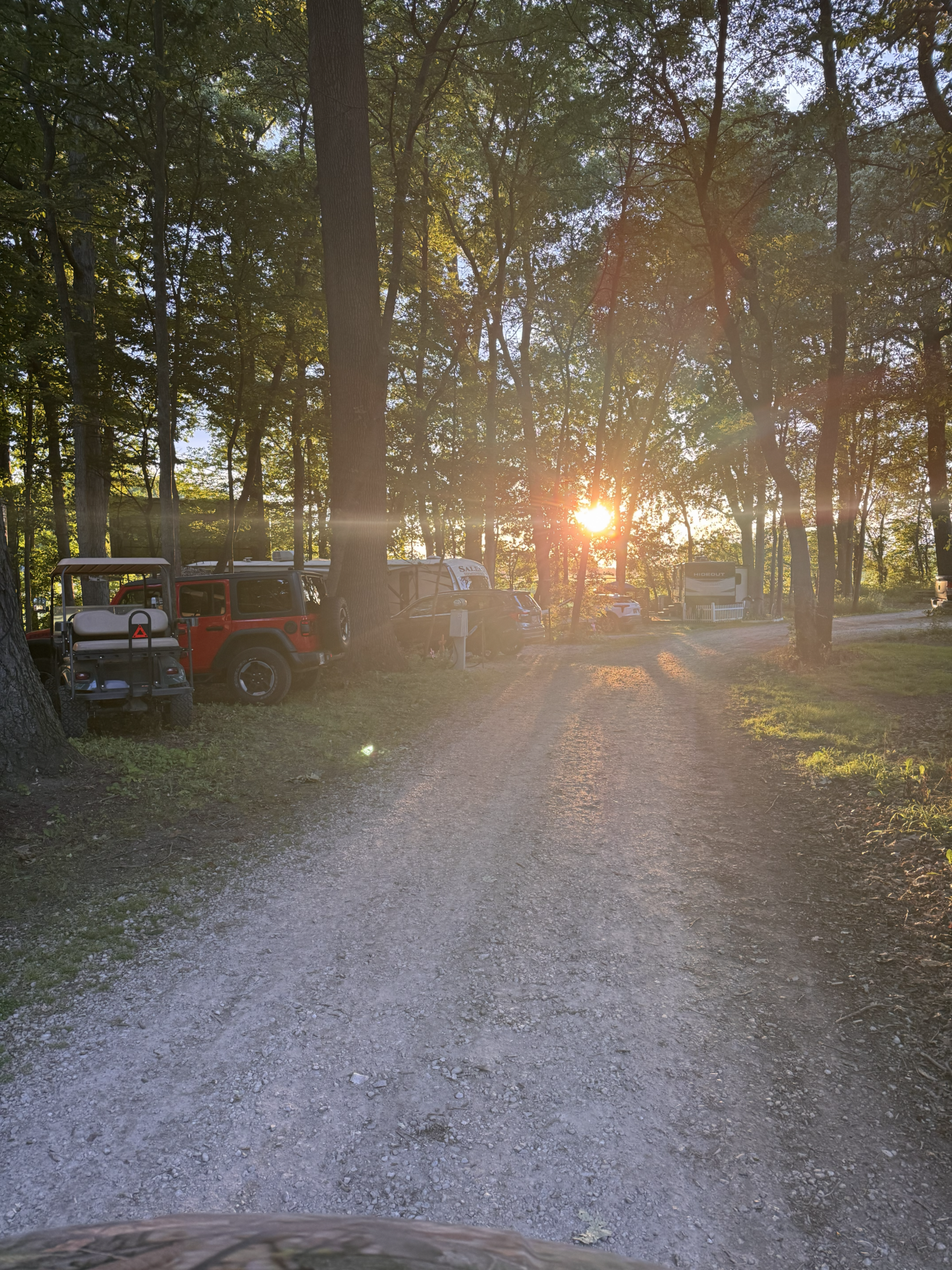 Sunset at the campground